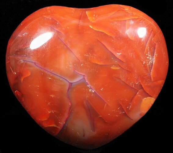 Colorful Carnelian Agate Heart #59515